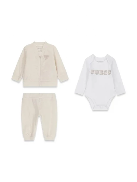 Obrázek produktu Guess teplákový set kojenecký s bavlnou béžová