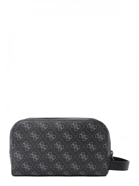 Obrázek produktu GUESS Toaletní taška 'MILANO SMALL NECESSAIRE' světle šedá / černá