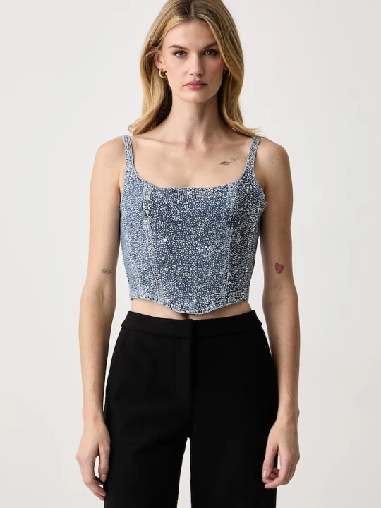 Obrázek produktu Guess top dámský džínový GALA modrá