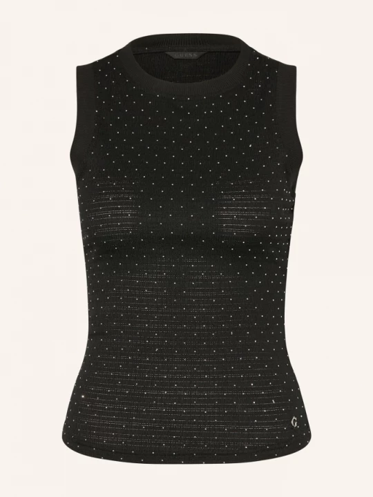 Obrázek produktu Guess Top Francine S Ozdobnými Kameny černá