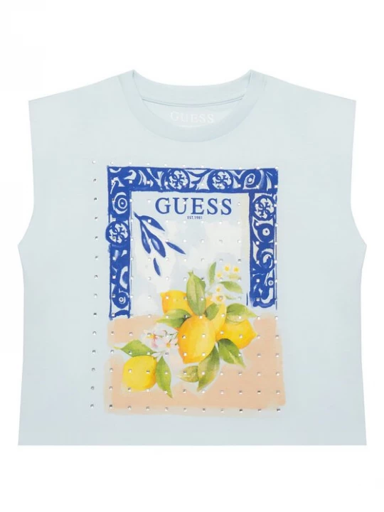 Obrázek produktu Guess Top J6GI12 K8HM4 Světle modrá Regular Fit