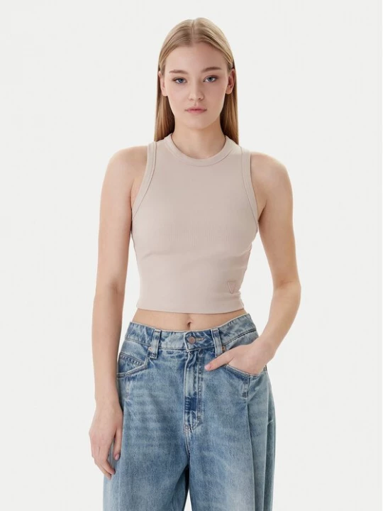 Obrázek produktu Guess Top V3GP19 K8RT2 Béžová Slim Fit
