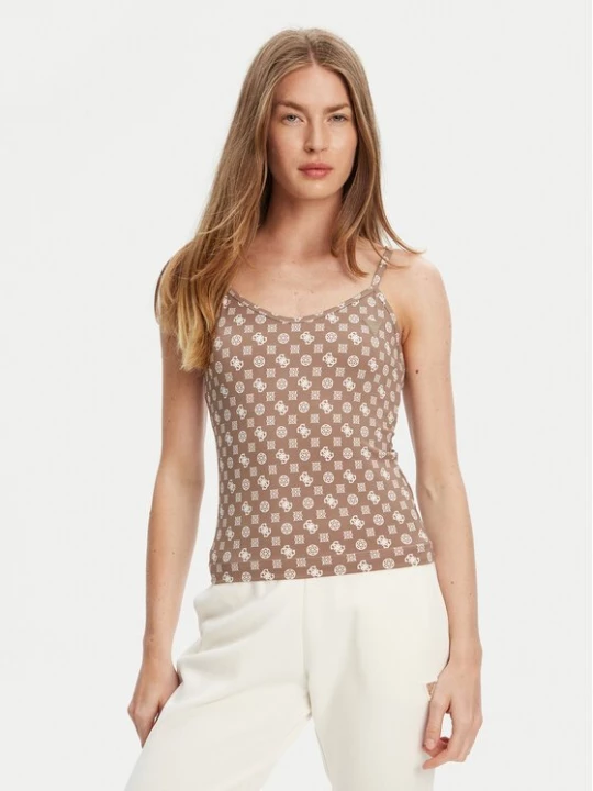 Obrázek produktu Guess Top V5YP11 MC03W Hnědá Slim Fit