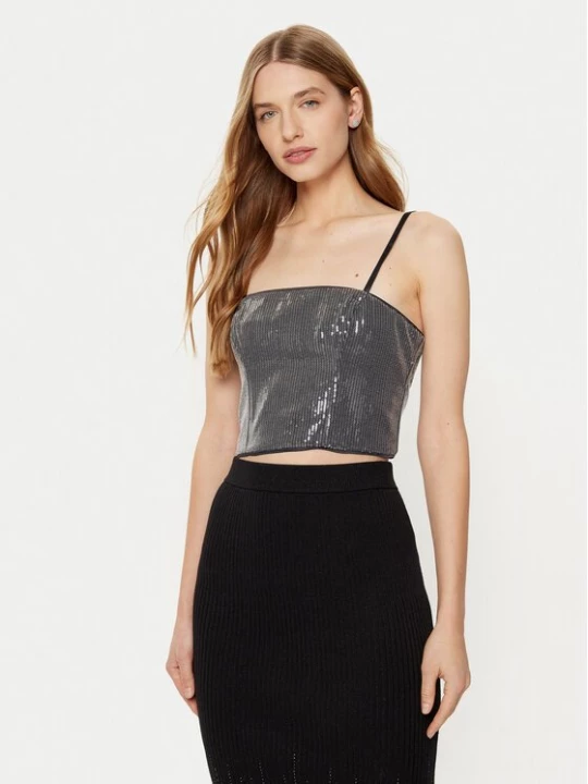 Obrázek produktu Guess Top W5RH0G WGX40 Stříbrná Slim Fit