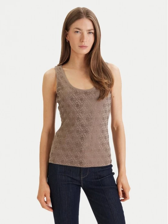 Obrázek produktu Guess Top W6GP10 K2932 Hnědá Regular Fit