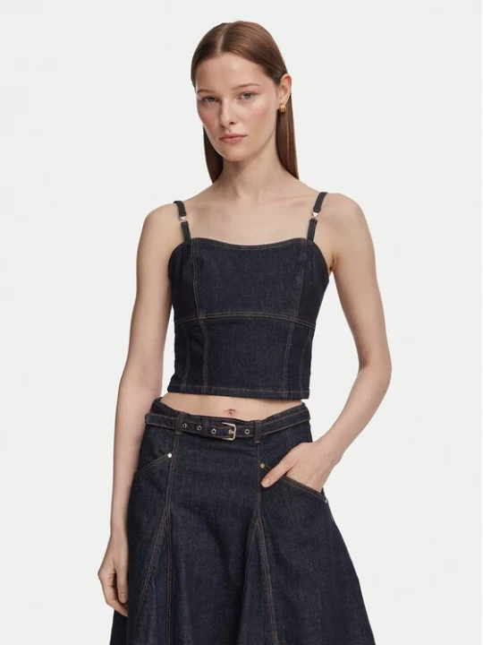 Obrázek produktu Guess Top W6YH15 D1351 Tmavomodrá Slim Fit