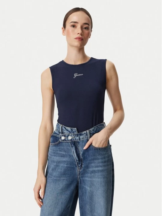 Obrázek produktu Guess Top W6YP17 K3881 Tmavomodrá Regular Fit