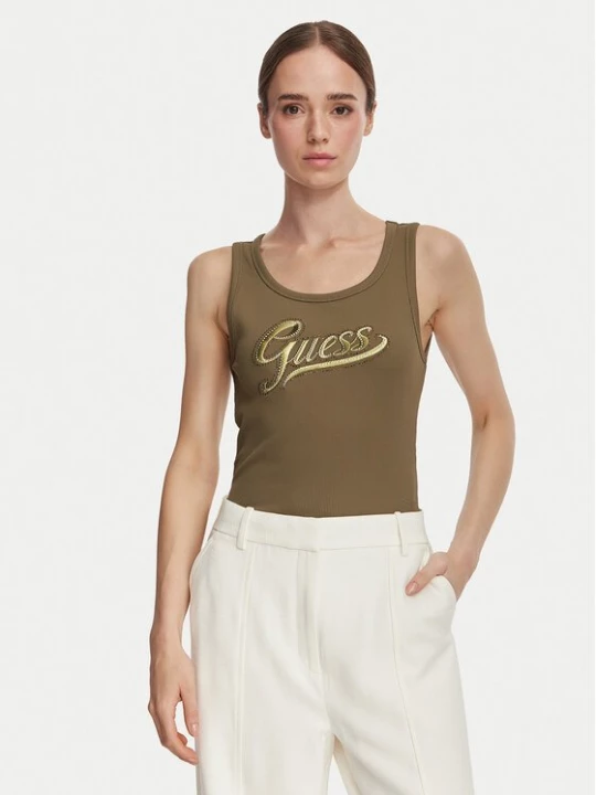 Obrázek produktu Guess Top W6YP30 K4380 Khaki Slim Fit