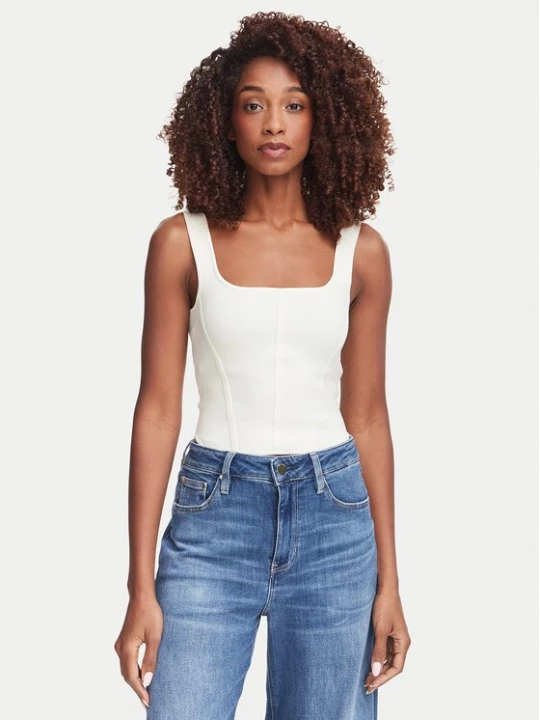 Obrázek produktu Guess Top W6YZ08 Z0979 Krémová Slim Fit