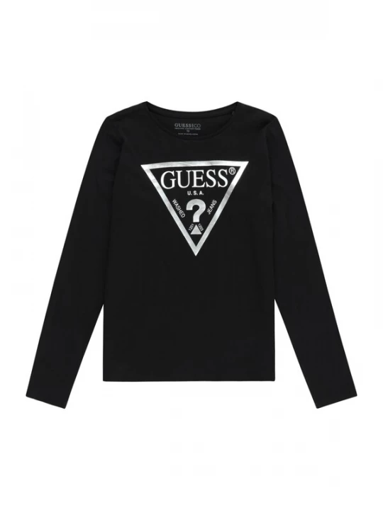 Obrázek produktu GUESS Tričko černá / stříbrná