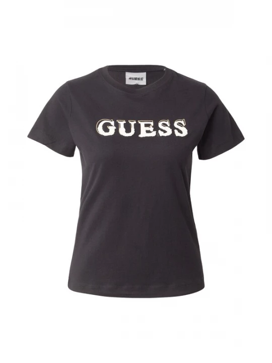 Obrázek produktu GUESS Tričko 'FAUSTA' zlatá / černá / bílá