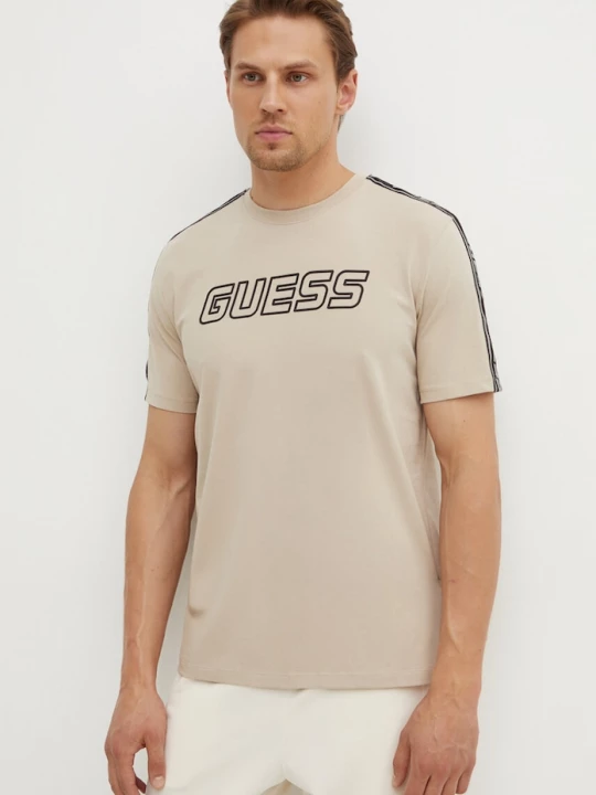 Obrázek produktu Guess tričko pánské s bavlnou ARLO béžová