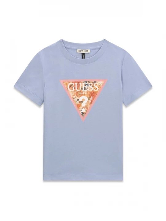 Obrázek produktu GUESS Tričko světlemodrá / oranžová / tmavě oranžová / bílá