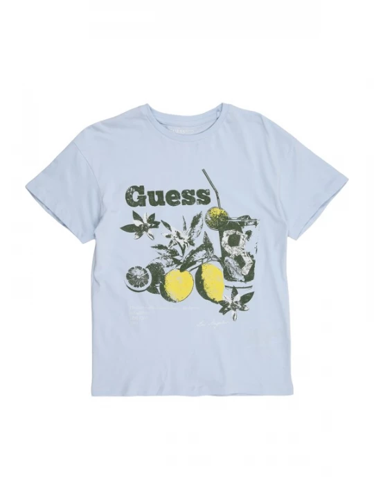 Obrázek produktu GUESS Tričko světlemodrá / žlutá / černá / bílá