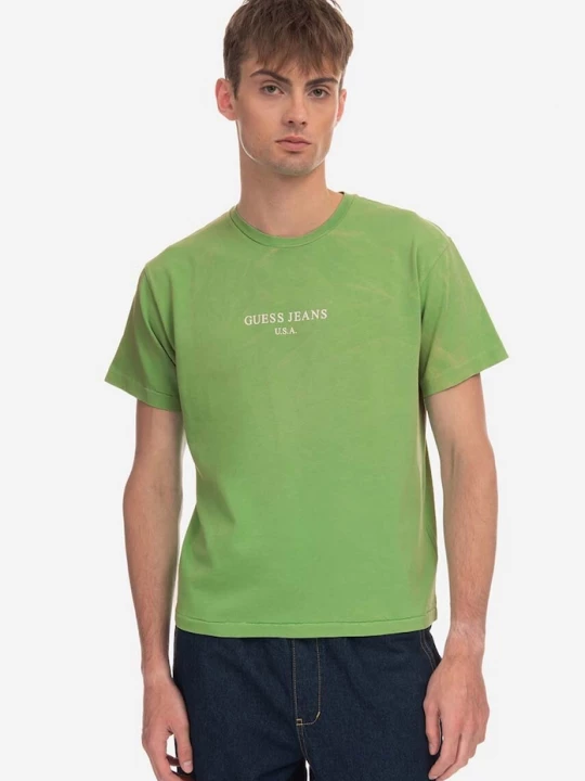 Obrázek produktu Guess U.S.A. Bavlněné tričko Guess Vintage Logo Tee M3GI00KBB50 zelená