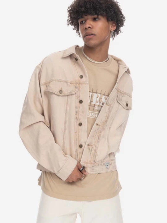 Obrázek produktu Guess U.S.A. Džínová bunda Guess Vintage Denim Jacket M3GU97D4RU0 TNMT béžová