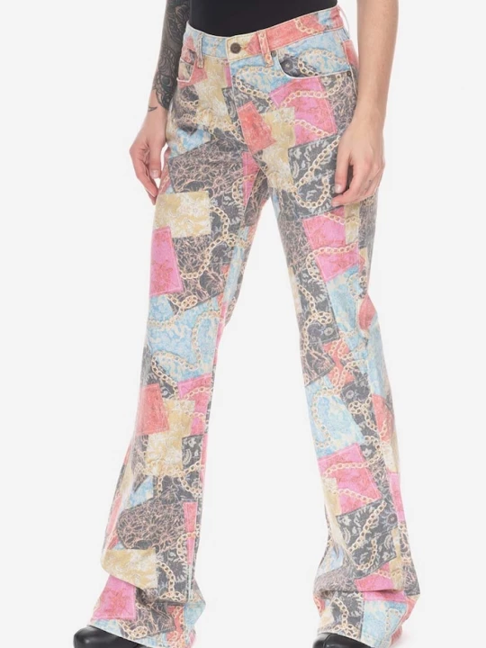 Obrázek produktu Guess U.S.A. Džíny Guess Printed Flare Denim W3GU18D4SK2 F9TD vícebarevná