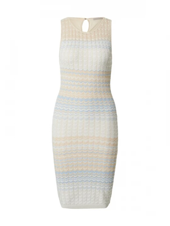 Obrázek produktu GUESS Úpletové šaty 'ROSALYN' béžová / světlemodrá / offwhite