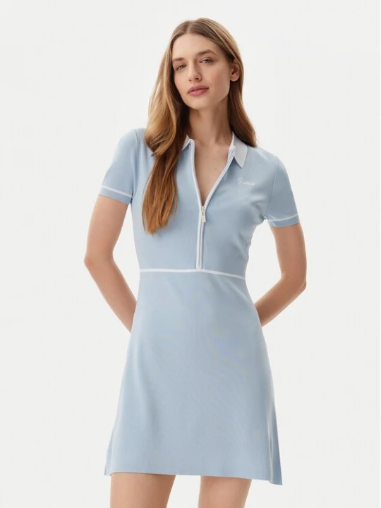 Obrázek produktu Guess Úpletové šaty V5GK00 Z3D60 Světle modrá Regular Fit