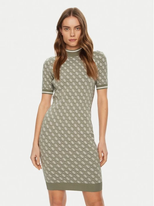 Obrázek produktu Guess Úpletové šaty W3YK39 Z37K0 Zelená Regular Fit