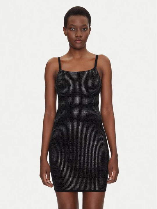 Obrázek produktu Guess Úpletové šaty W5GK45 Z3MN2 Černá Regular Fit