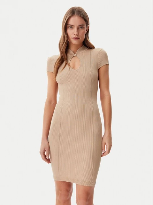 Obrázek produktu Guess Úpletové šaty W5GK46 Z3L10 Hnědá Slim Fit