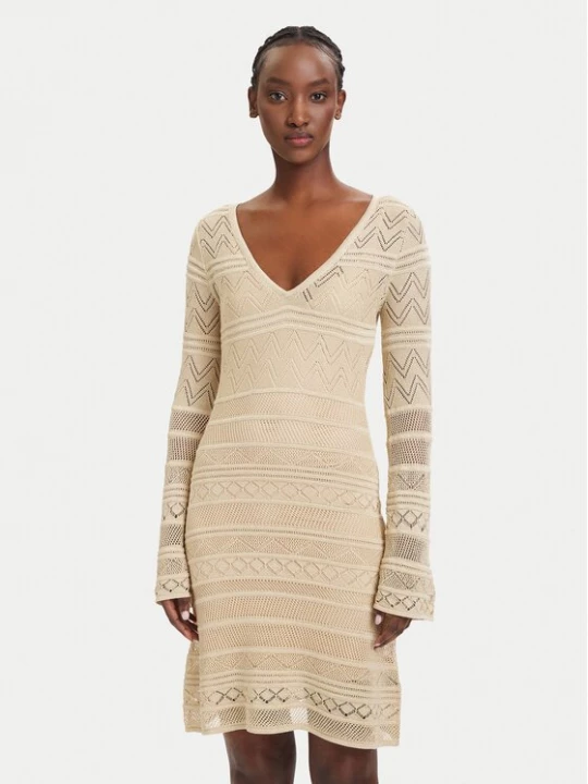 Obrázek produktu Guess Úpletové šaty W5GK48 Z3E22 Béžová Slim Fit