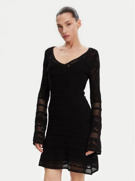 Obrázek produktu Guess Úpletové šaty W5GK48 Z3E22 Černá Slim Fit