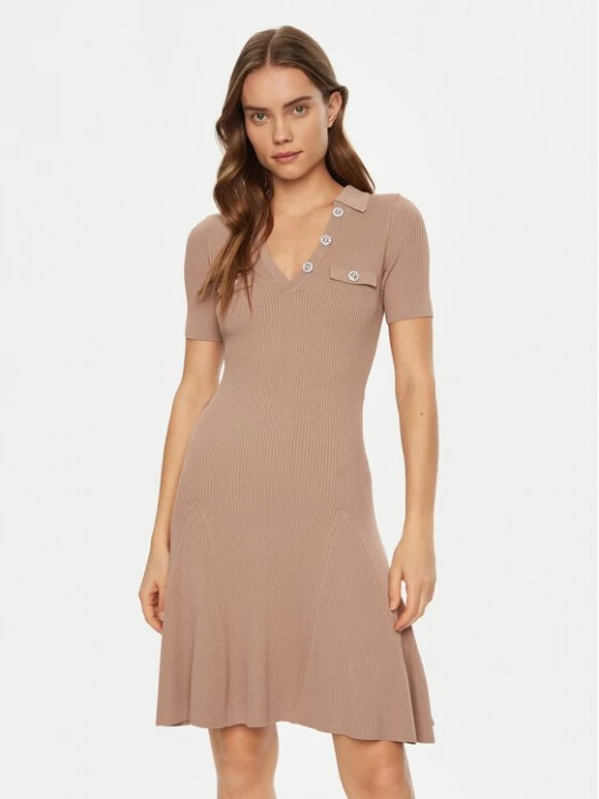 Obrázek produktu Guess Úpletové šaty W5RK18 Z2U00 Béžová Regular Fit