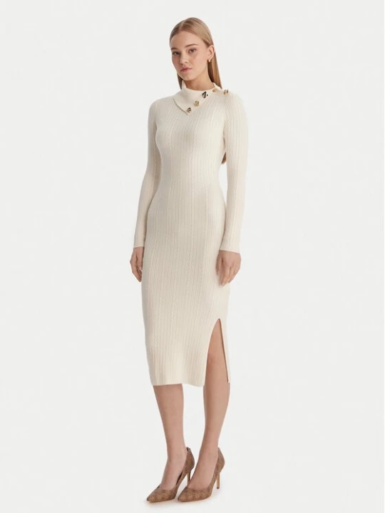 Obrázek produktu Guess Úpletové šaty W6RK01 Z2YJ2 Écru Regular Fit Krémová