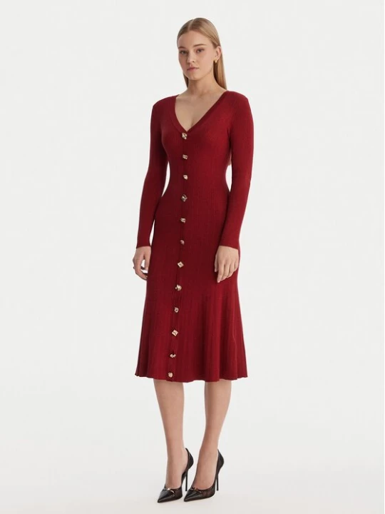 Obrázek produktu Guess Úpletové šaty W6RK02 Z3700 Červená Regular Fit