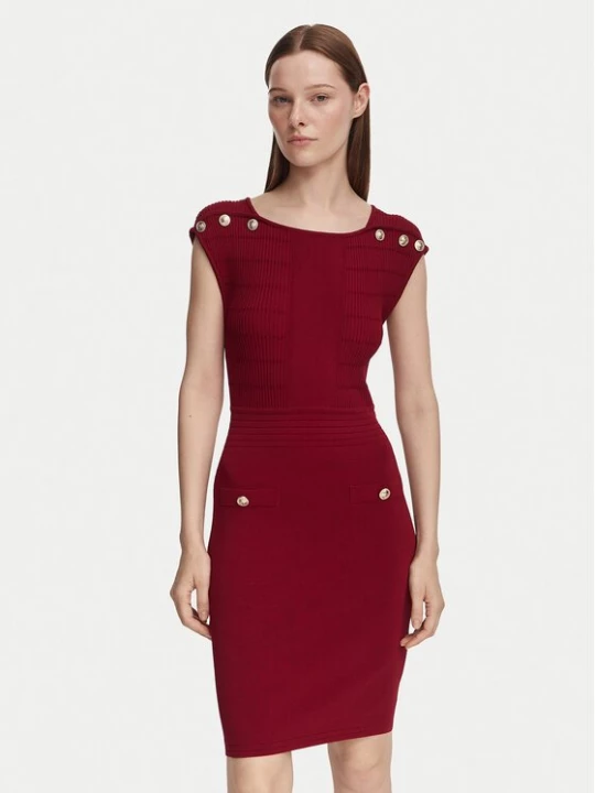 Obrázek produktu Guess Úpletové šaty W6YK34 Z0969 Bordó Slim Fit