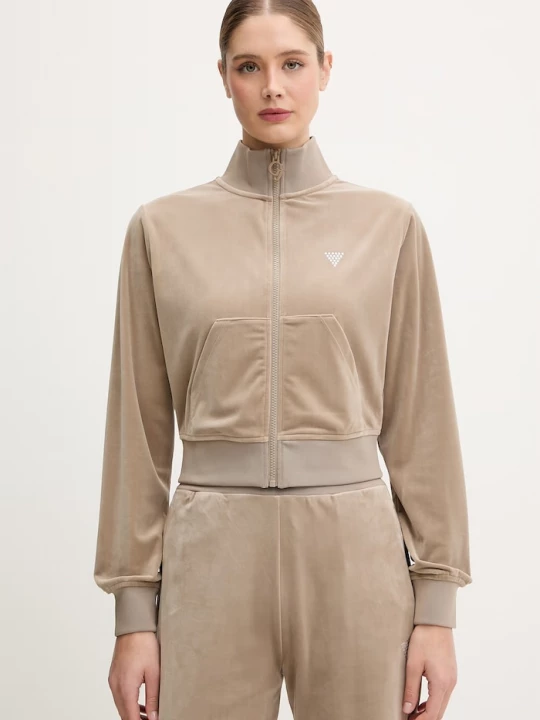 Obrázek produktu Guess Velurová mikina Guess COUTURE béžová