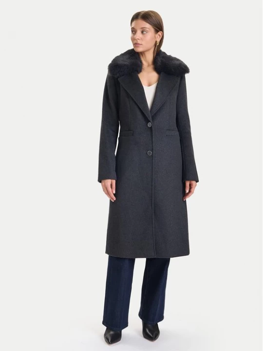 Obrázek produktu Guess Vlněný kabát W5BL19 W2642 Šedá Regular Fit