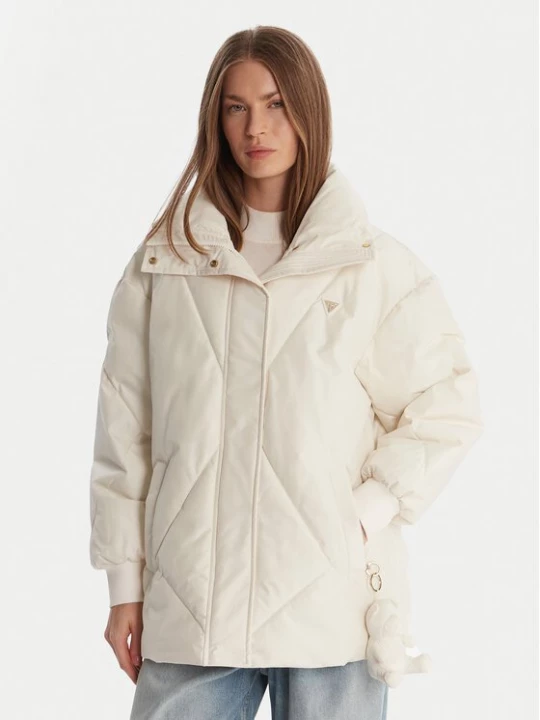 Obrázek produktu Guess Zimní bunda V5BL13 WHHZ2 Écru Regular Fit Krémová