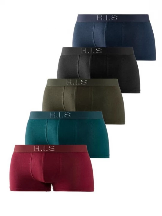 Obrázek produktu H.I.S Boxerky  modrá / khaki / petrolejová / červená / černá