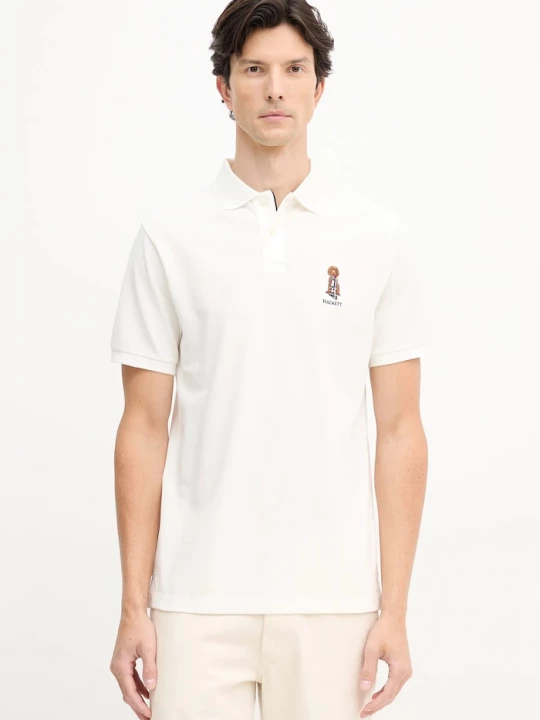 Obrázek produktu Hackett London Bavlněné polo tričko Hackett London béžová