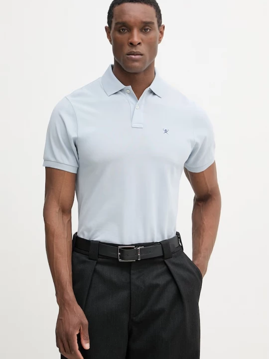 Obrázek produktu Hackett London Bavlněné polo tričko Hackett London modrá
