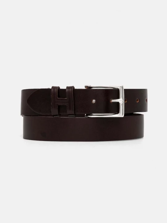 Obrázek produktu Hackett London Kožený pásek Hackett London hnědá
