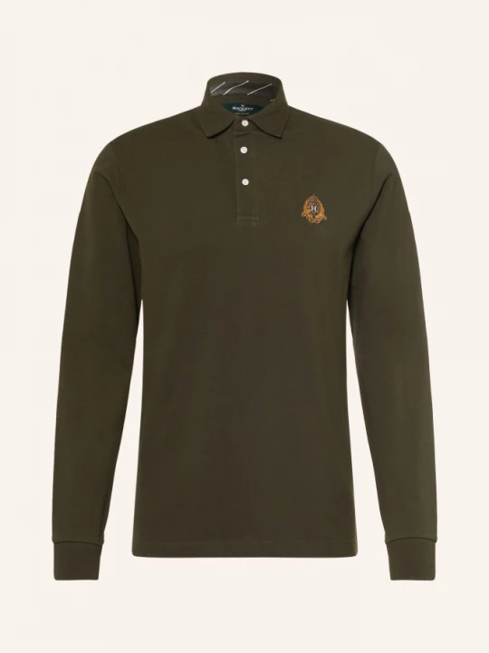Obrázek produktu Hackett London Polokošile Z Piké Heritage Crest tmavě zelená