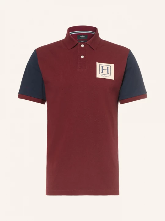 Obrázek produktu Hackett London Polokošile Z Piké Heritage tmavě červená / tmavě modrá