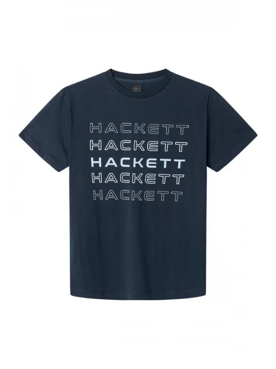 Obrázek produktu Hackett London Tričko  marine modrá / bílá