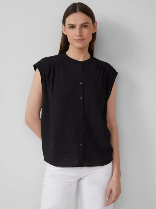 Obrázek produktu Halenka oversize ze směsi s viskózou s.Oliver černá
