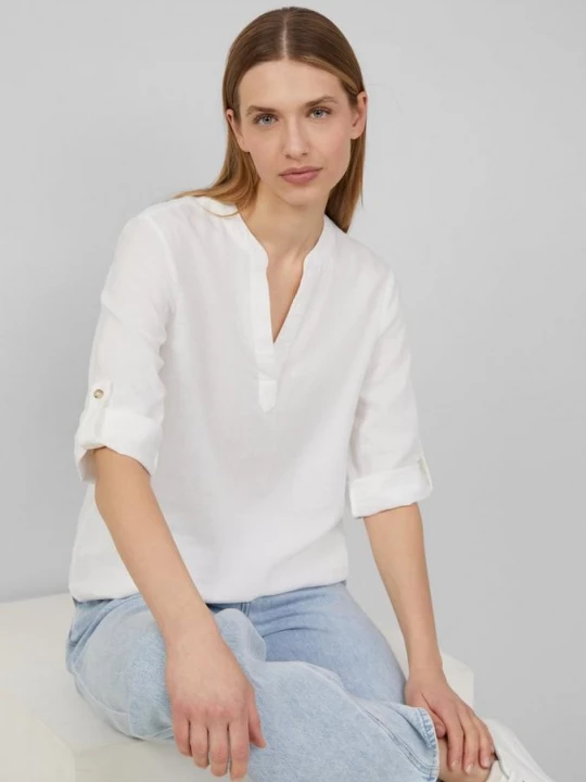 Obrázek produktu Halenka ze lněné směsi s ohrnutím s.Oliver