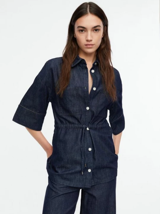 Obrázek produktu Halenková bunda z lehkého denimu comma modrá
