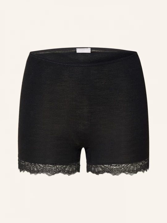 Obrázek produktu Hanro Kalhotky Woolen Lace S Merino Vlnou A Hedvábím černá
