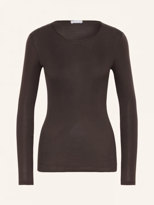 Obrázek produktu Hanro Pyžamové Tričko Cotton Seamless tmavě hnědá