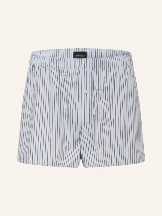 Obrázek produktu Hanro Tkané Boxerky Fancy Woven tmavě modrá / tmavě šedá