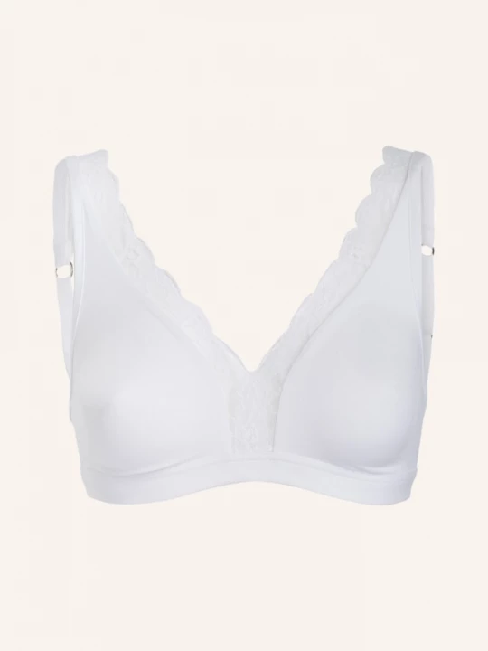 Obrázek produktu Hanro Trojúhelníková Podprsenka Cotton Lace bílá