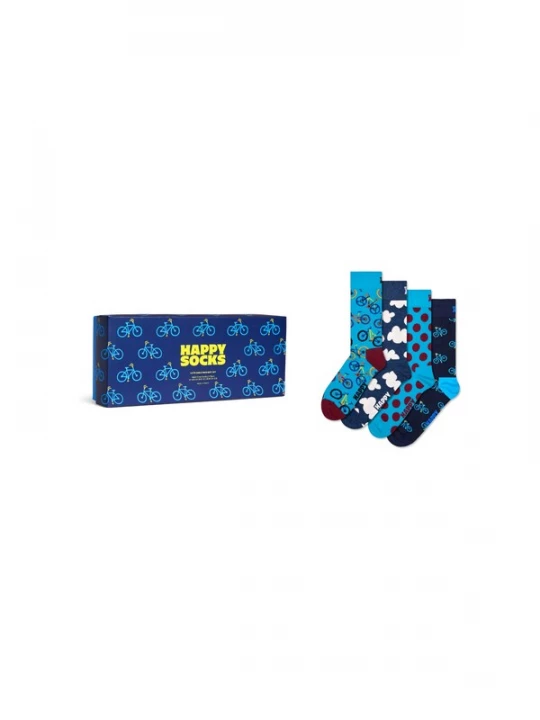 Obrázek produktu Happy Socks Ponožky '4-Pack Bike Socks Gift Set' modrá